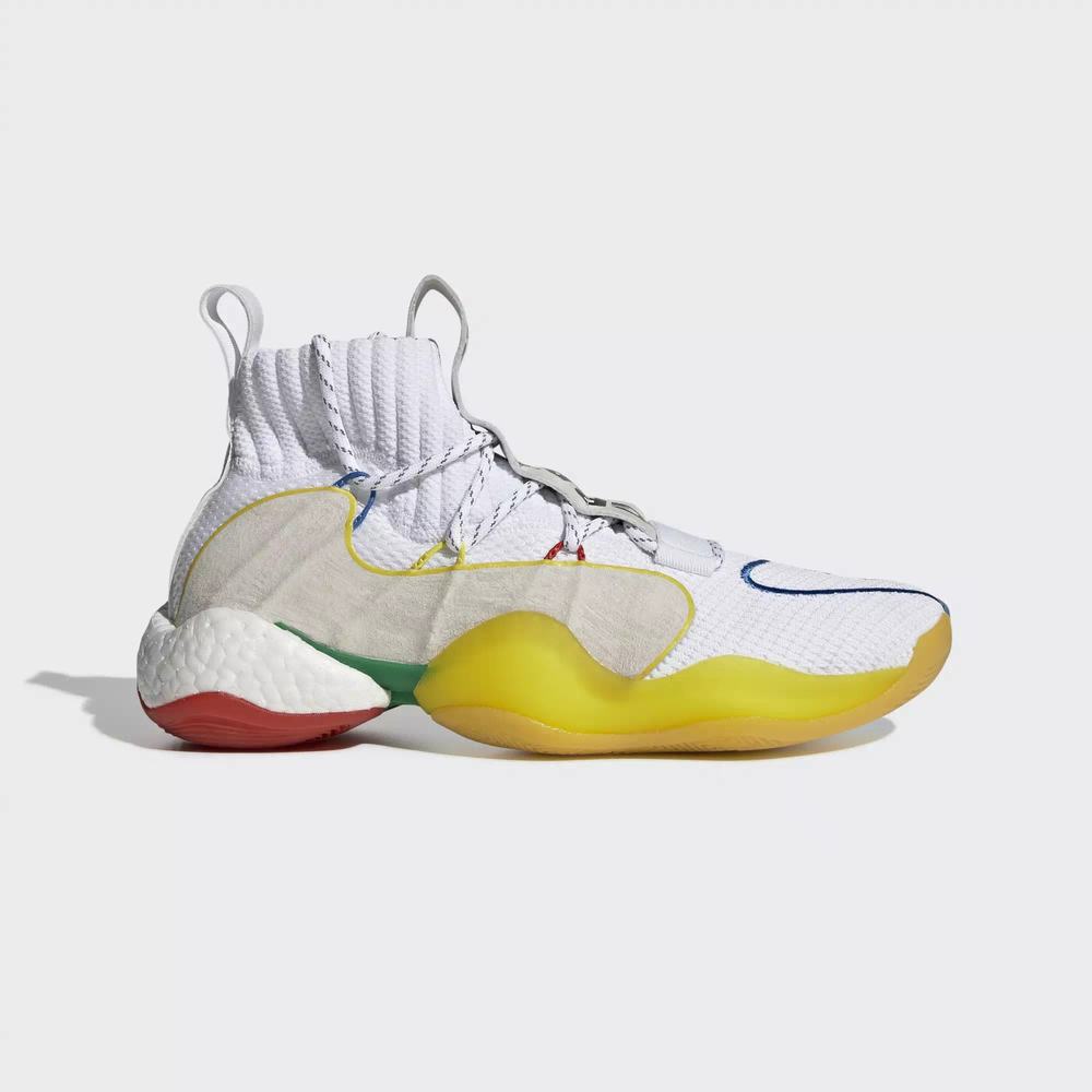 Adidas Pharrell Williams Crazy BYW LVL X Tenis Blancos Para Mujer (MX-21988)